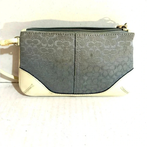 Coach vintage cc signature print  canvas wristlet wallet - Picture 2 of 6